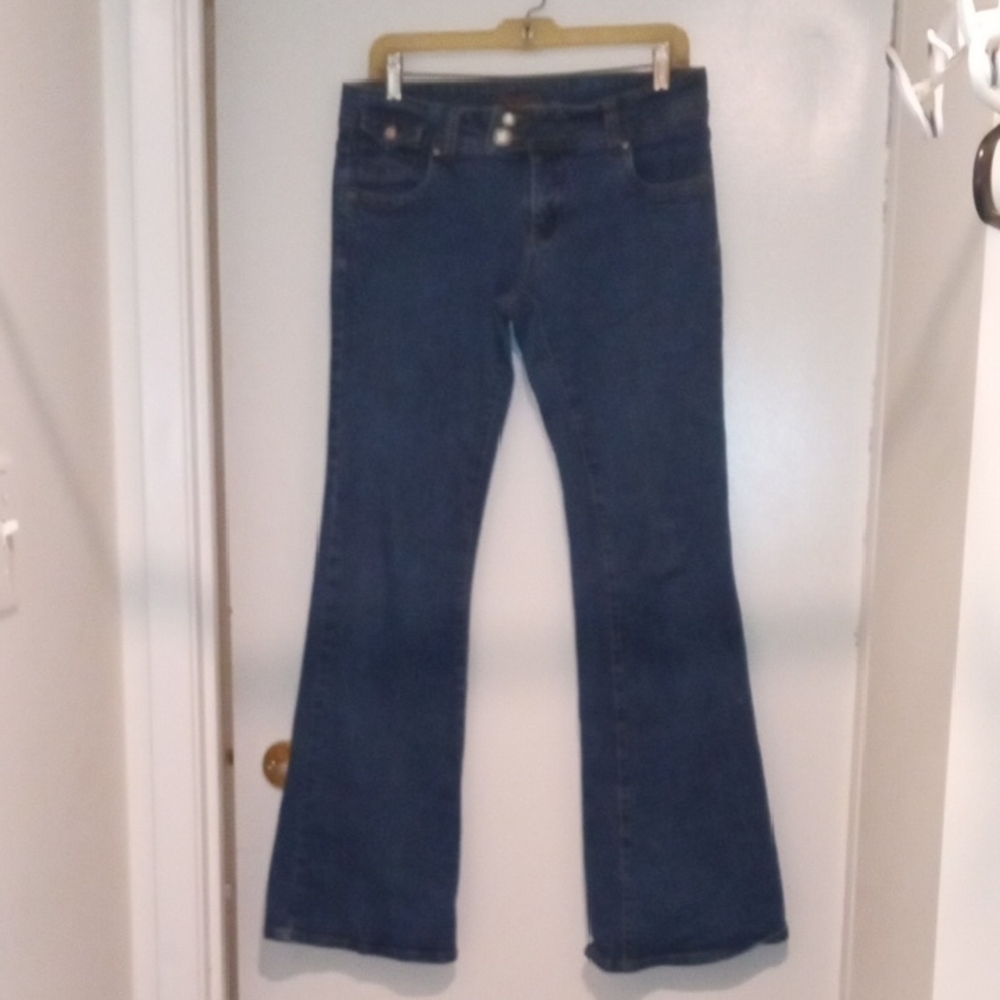 BONGO Blue Flare Wide Leg Jeans